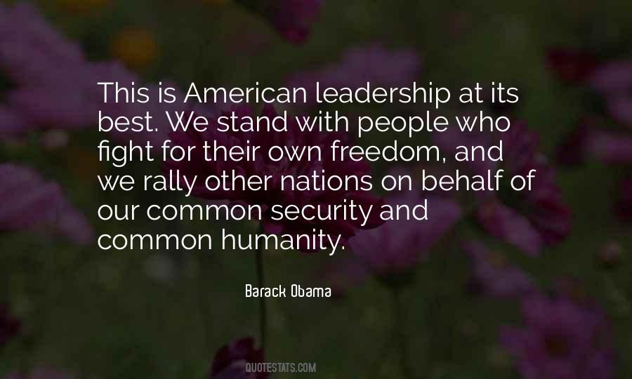 American Leadership Quotes #1343792