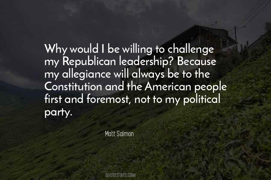 American Leadership Quotes #292682
