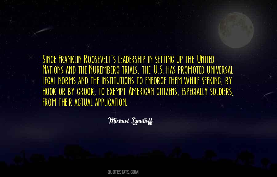 American Leadership Quotes #981627