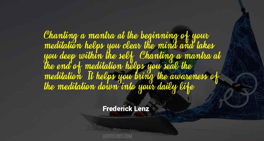 Deep Meditation Quotes #1022186