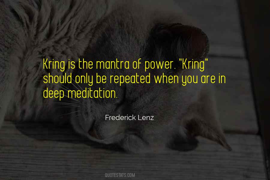 Deep Meditation Quotes #580464