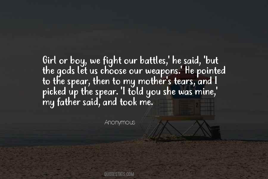 Quotes About A Mother's Tears #1514119