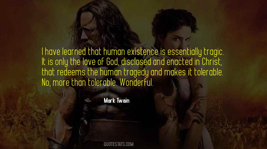Love And Tragedy Quotes #1308477