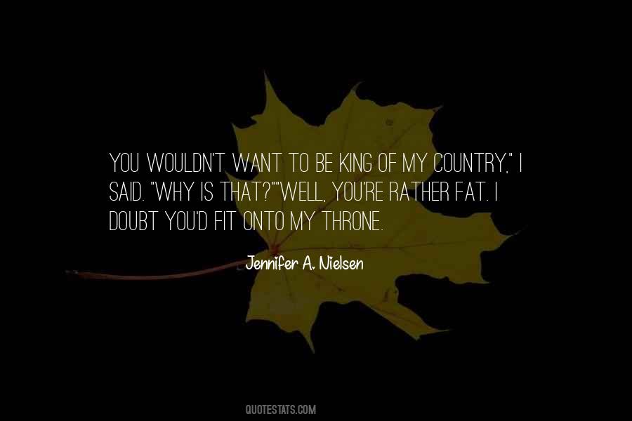 King On Throne Quotes #1427433