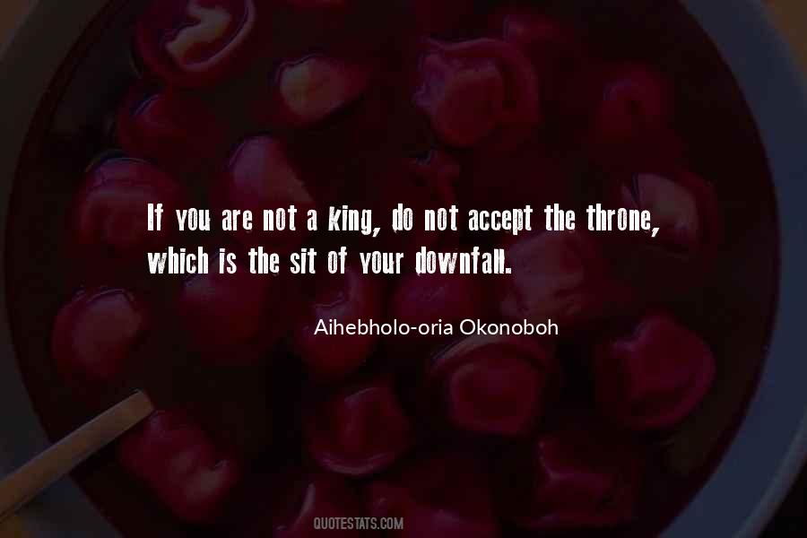 King On Throne Quotes #703597