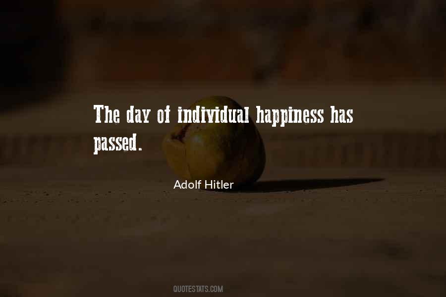 Individual Happiness Quotes #62150