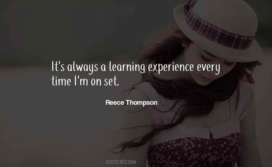 Quotes About Experience Learning #29768