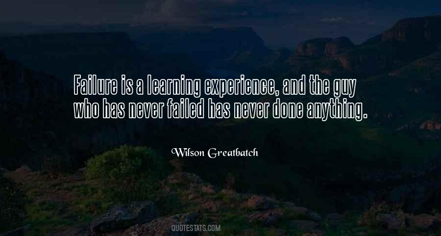 Quotes About Experience Learning #366672