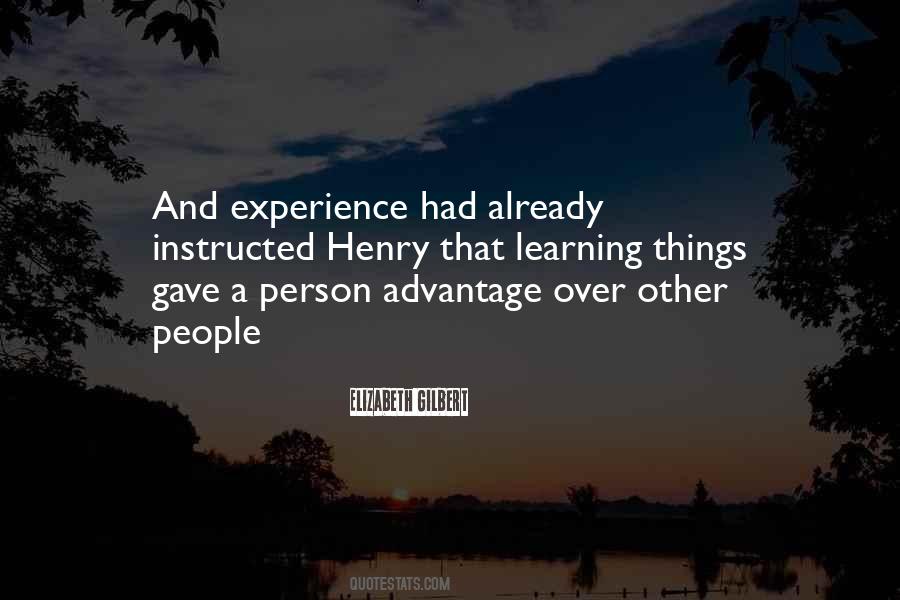 Quotes About Experience Learning #7490