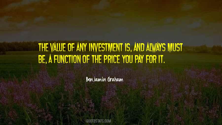 Quotes About Investment Value #1444564