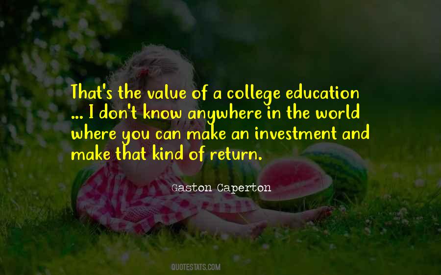 Quotes About Investment Value #1742356
