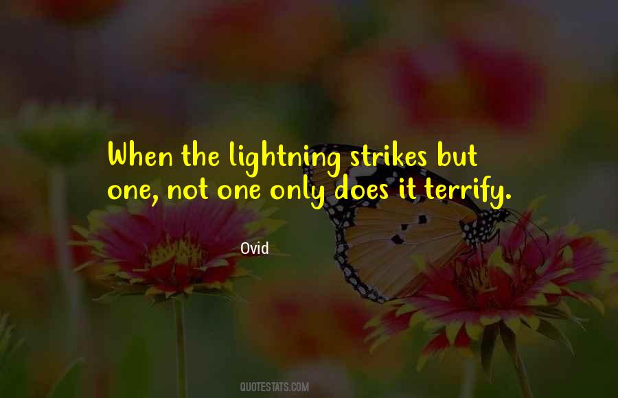 Quotes About Lightning Strikes #515943