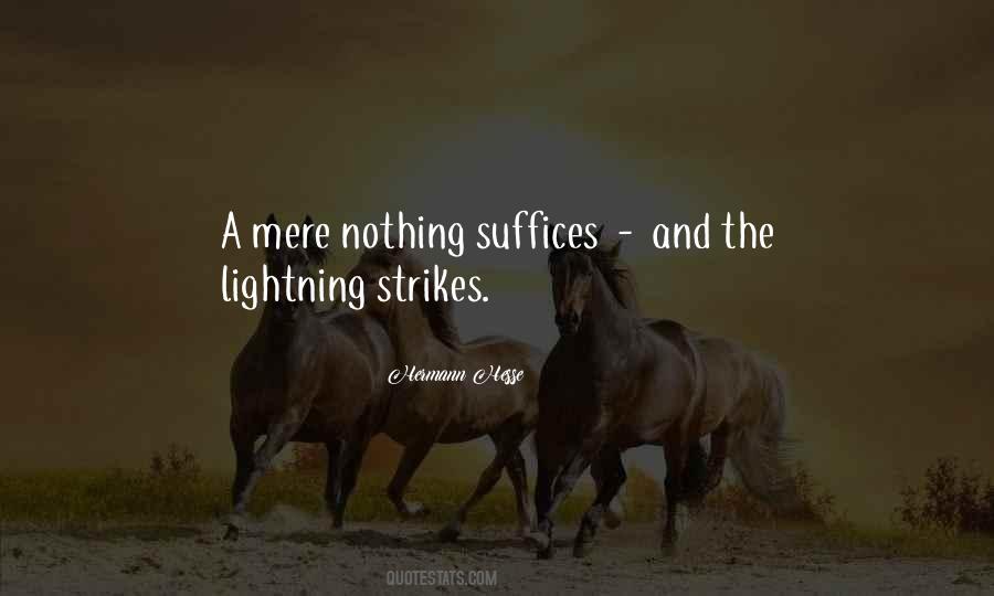 Quotes About Lightning Strikes #546002