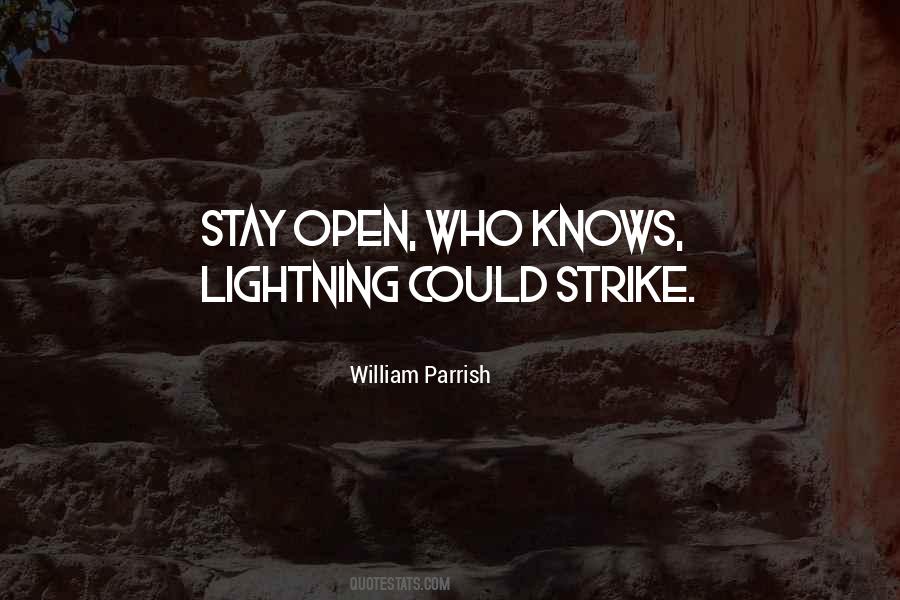 Quotes About Lightning Strikes #950044