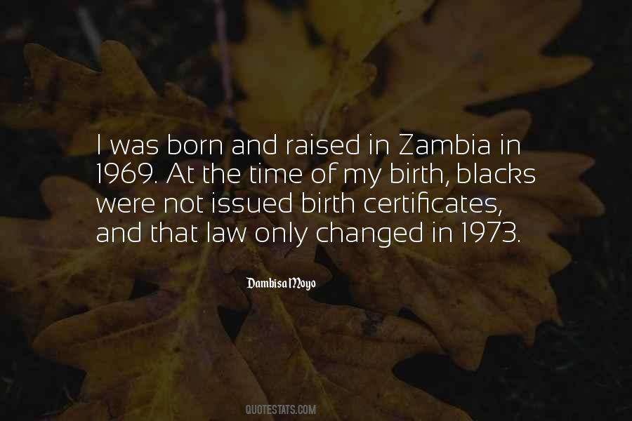 Quotes About Zambia #185703