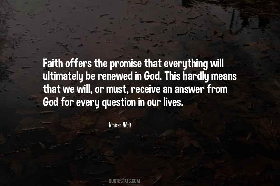 Quotes About Renewed Faith #1070087