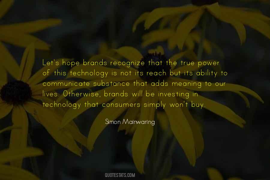 Power Of Consumers Quotes #1291096