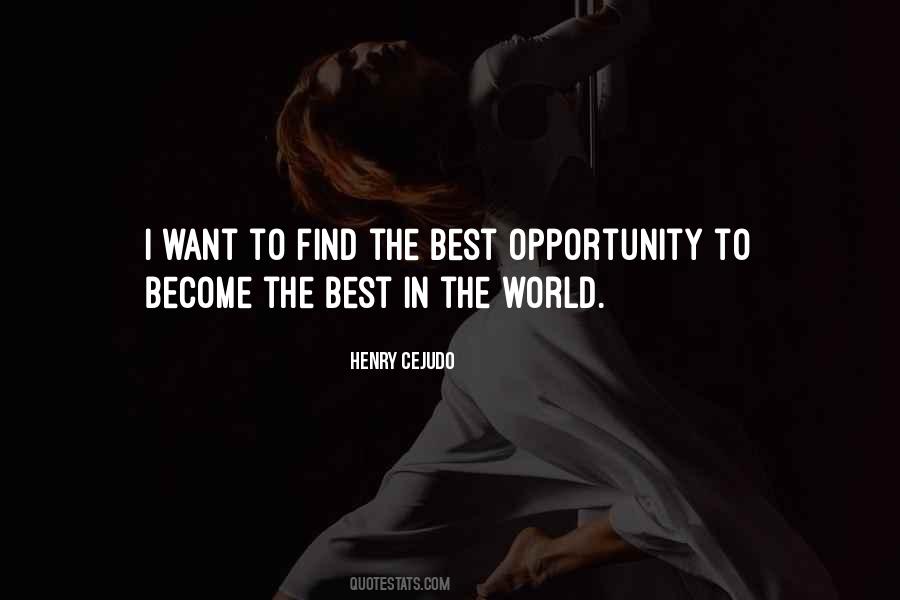 Best Opportunity Quotes #891609