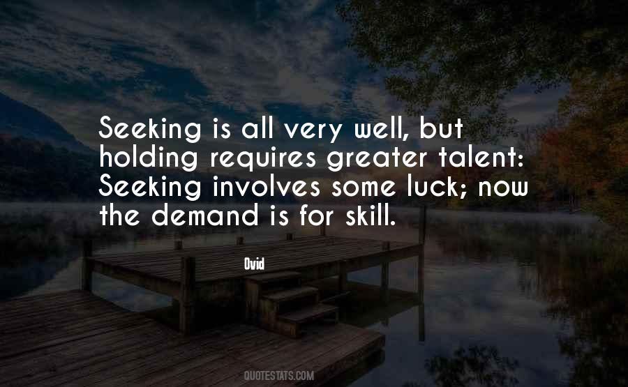 Quotes About Skill And Luck #576428