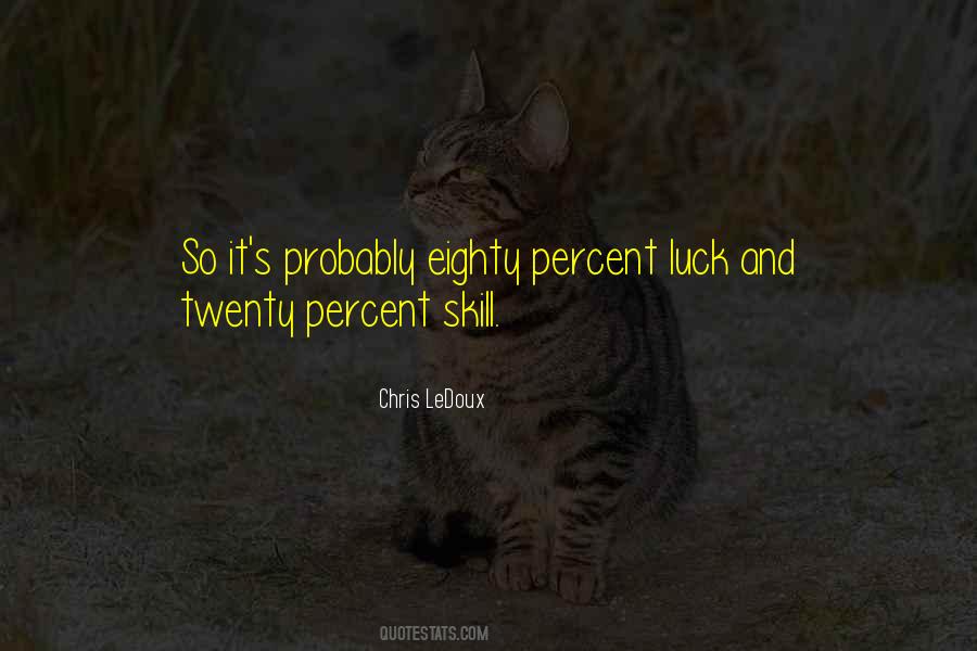 Quotes About Skill And Luck #709703