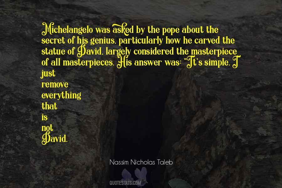 David Michelangelo Quotes #1790329