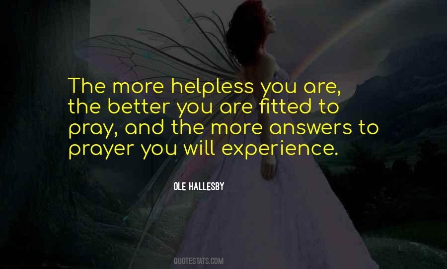 Quotes About Answers To Prayer #12088