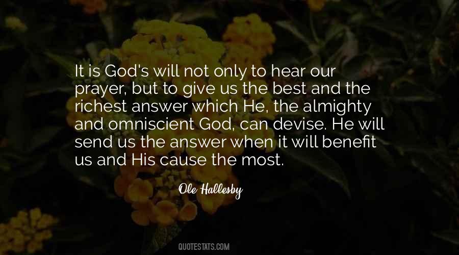 Quotes About Answers To Prayer #1651461