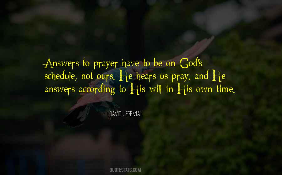 Quotes About Answers To Prayer #440488