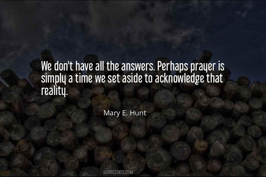 Quotes About Answers To Prayer #502317