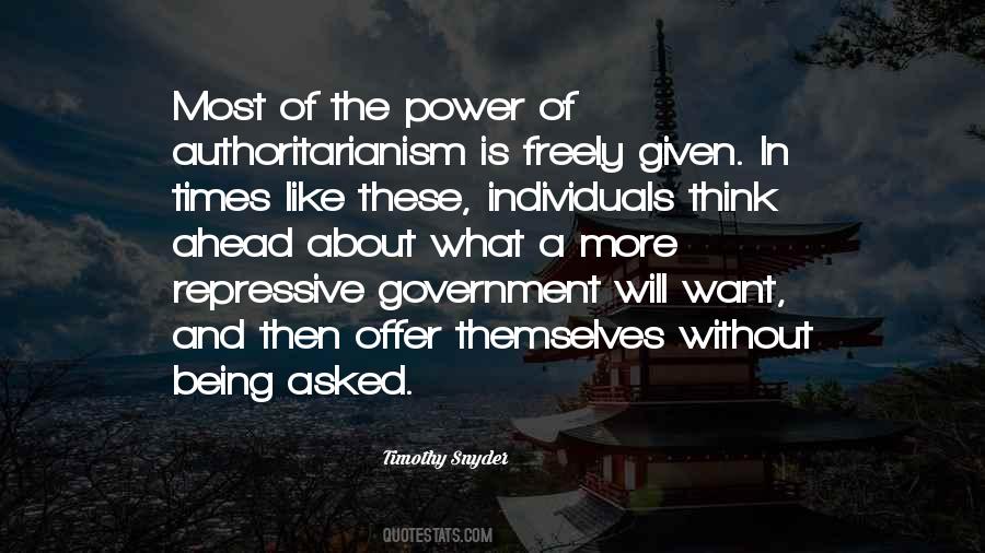 Repressive Government Quotes #1693745