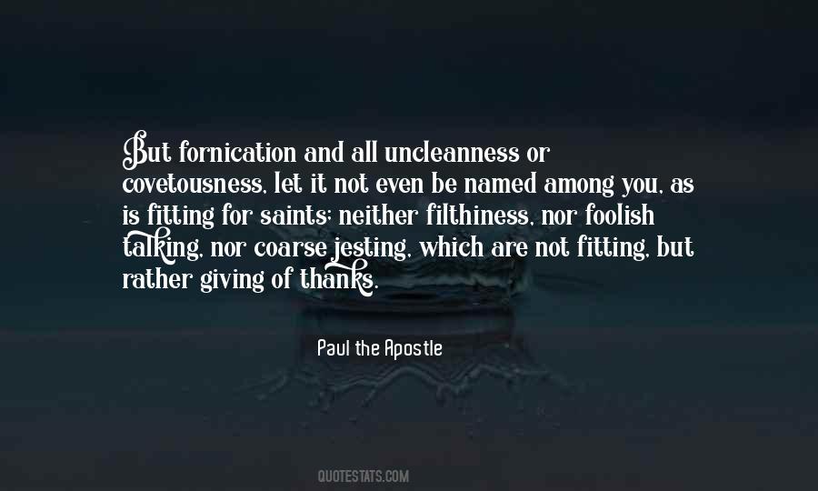 Quotes About Fornication #1077492