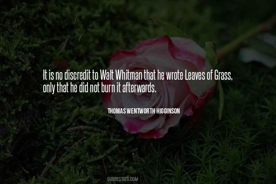 Quotes About Leaves Of Grass #1073919
