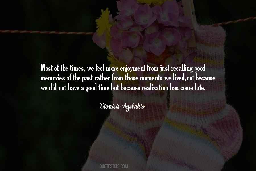 Quotes About Recalling The Past #1118805