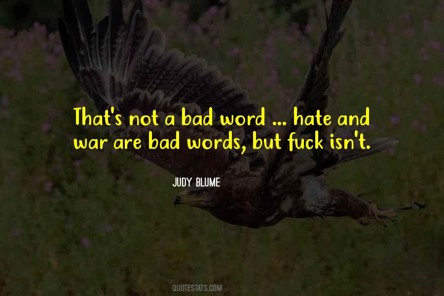 Bad Word Quotes #580837