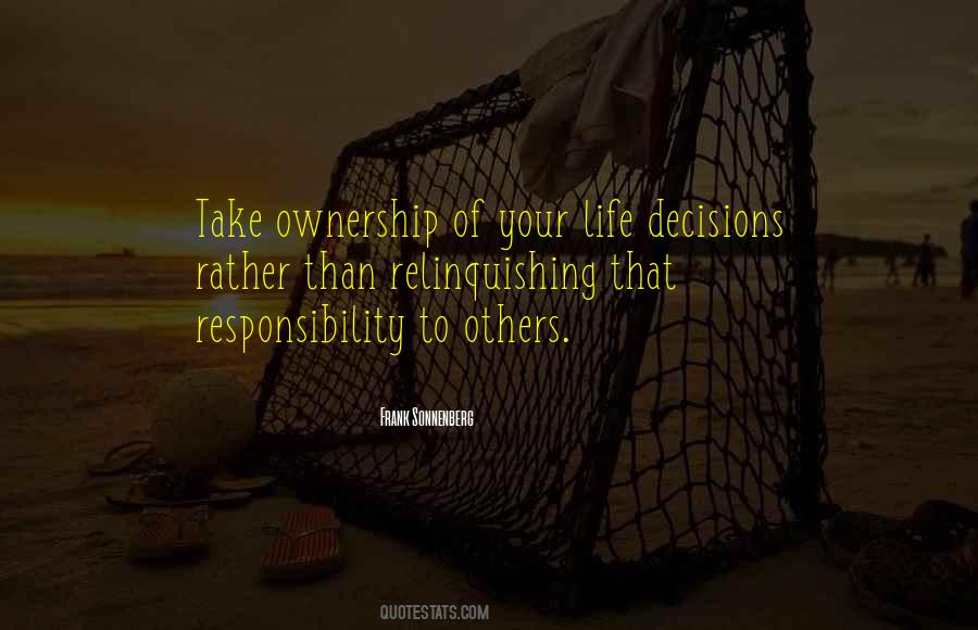 Personal Decisions Quotes #1141515