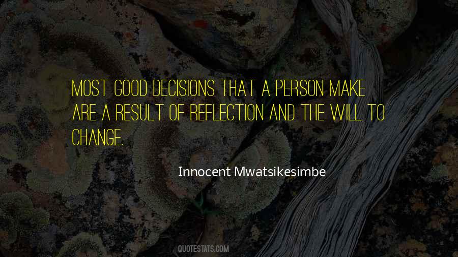 Personal Decisions Quotes #1404039