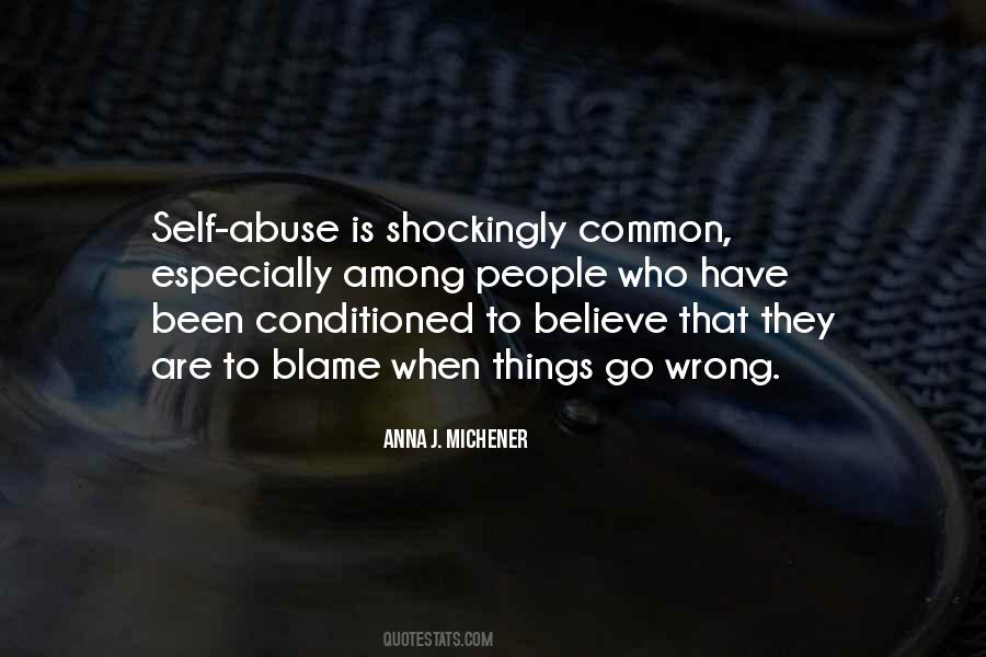 Quotes About Self Blame #1249367