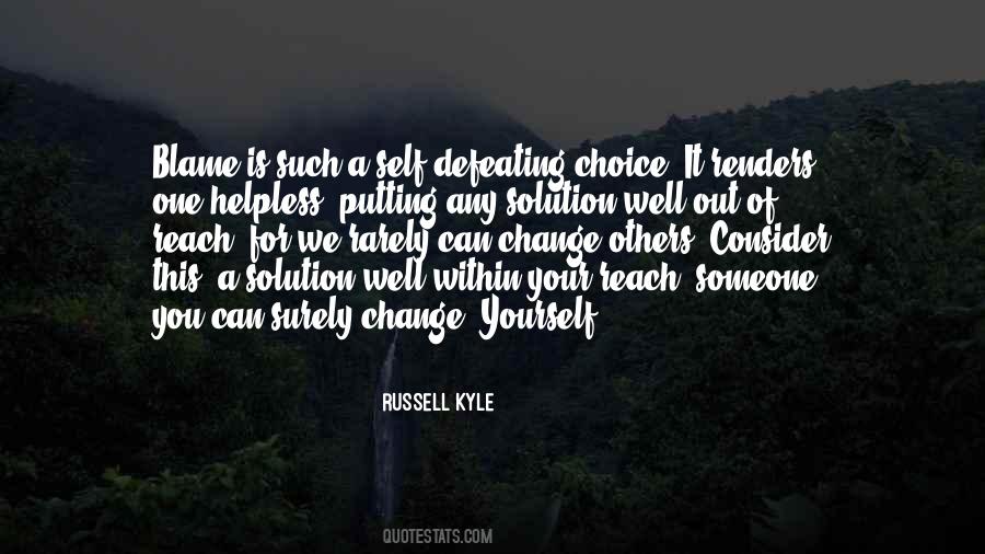 Quotes About Self Blame #515575