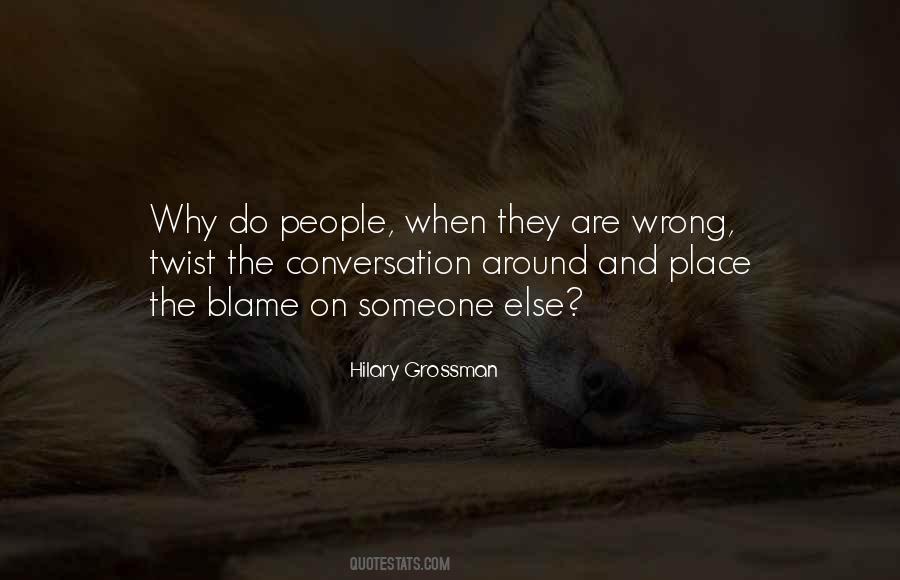 Quotes About Self Blame #822503