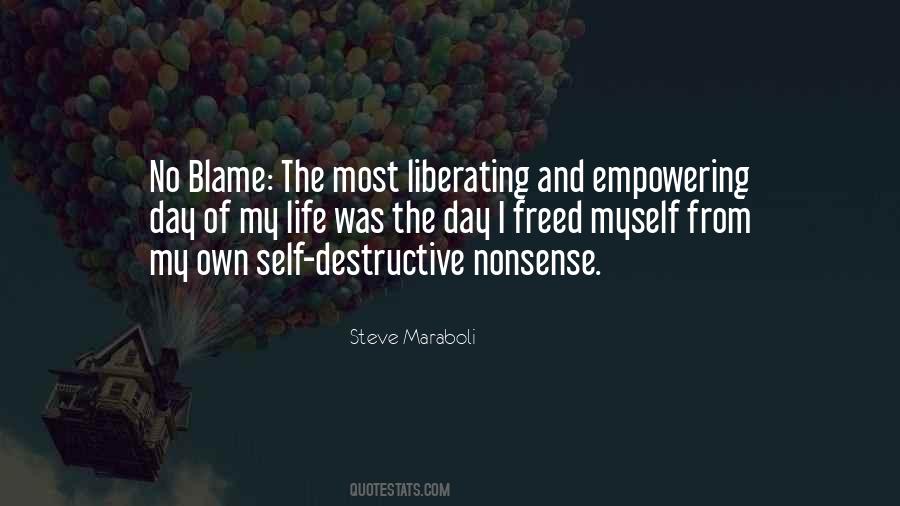 Quotes About Self Blame #992223