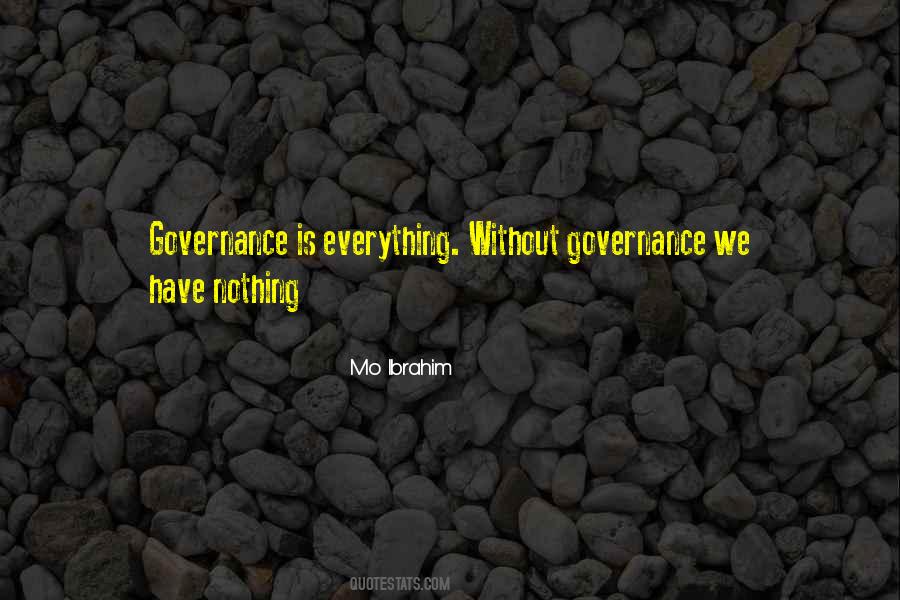 Quotes About Governance #1150516