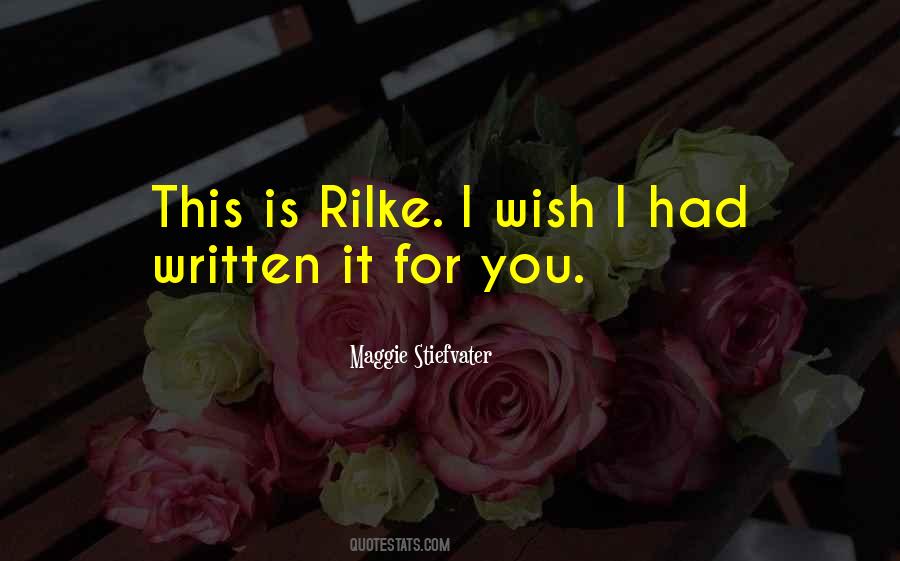 Quotes About Rilke #299318