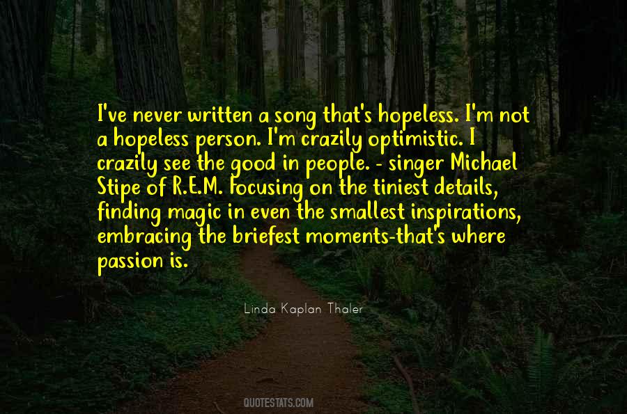 Smallest Person Quotes #1315570