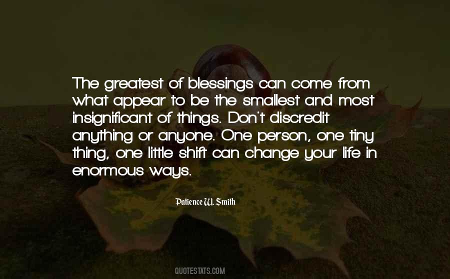 Smallest Person Quotes #213039