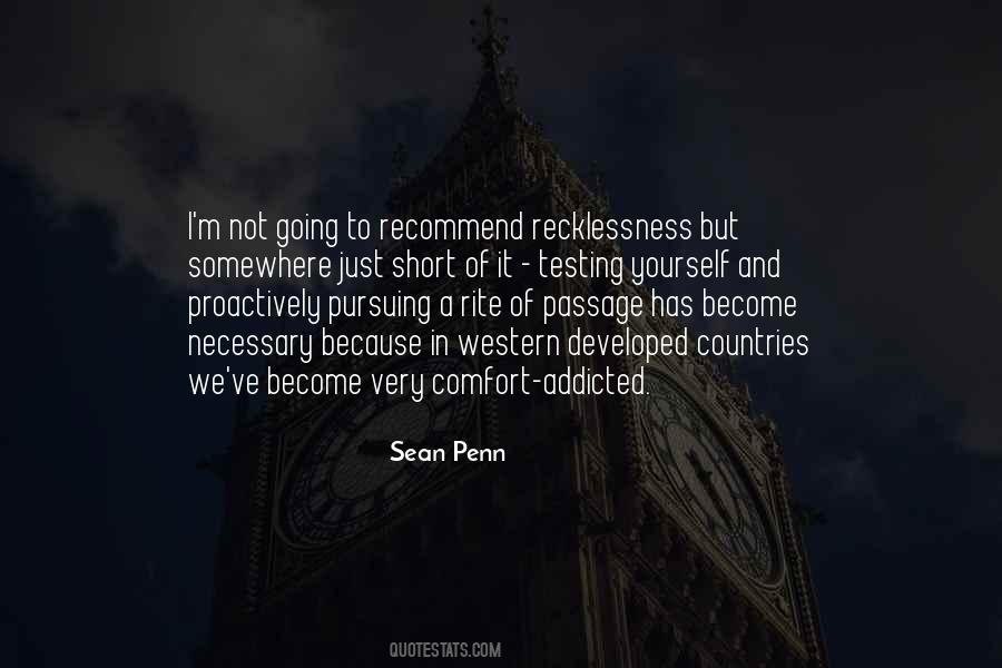 Quotes About Recklessness #76075