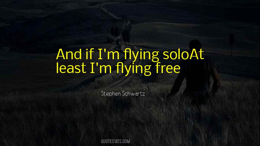 Quotes About Flying Solo #98415