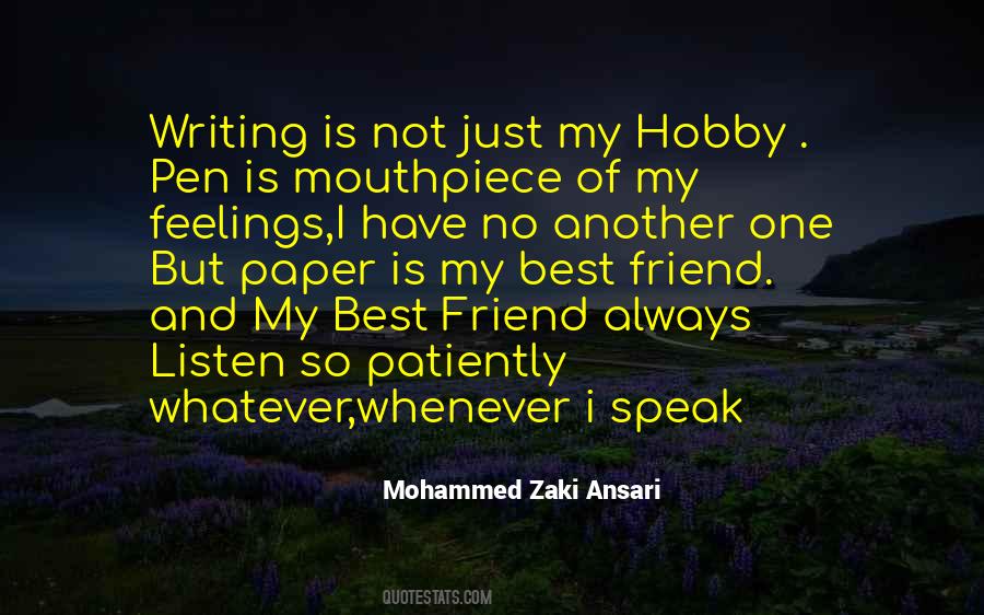 Quotes About Writing Your Feelings #118109