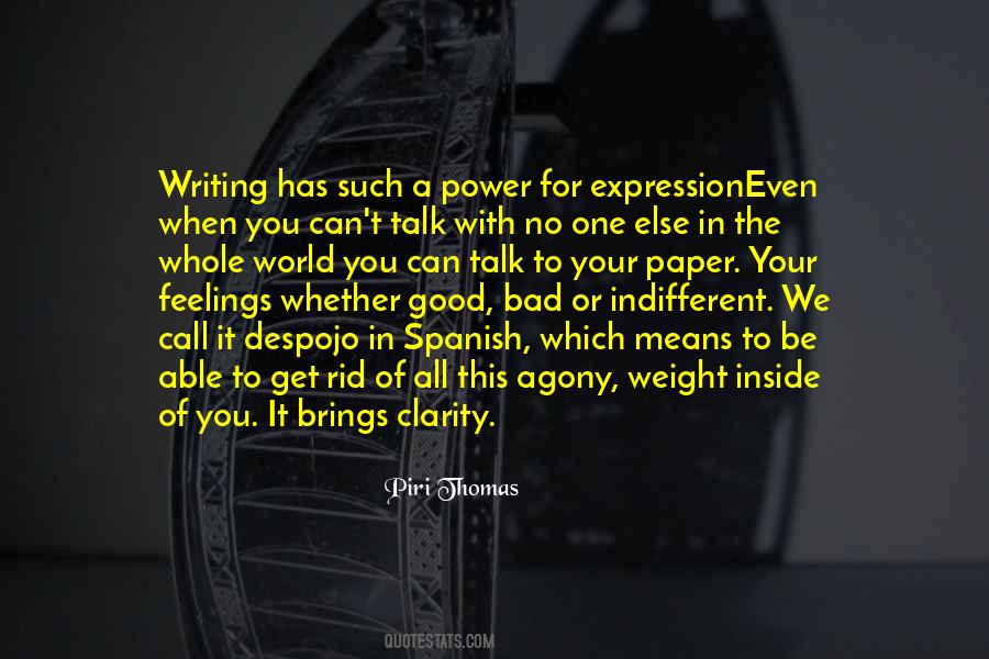 Quotes About Writing Your Feelings #1218225