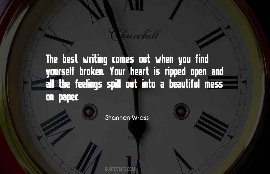 Quotes About Writing Your Feelings #1274756