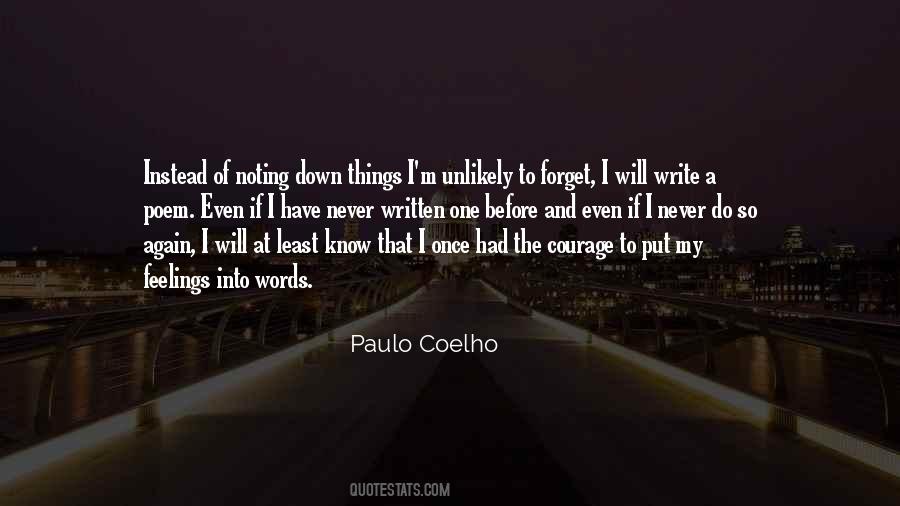 Quotes About Writing Your Feelings #13190